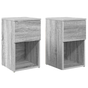 Ormarić za krevet 2 pcs Siva sonoma 29 x 31,5 x 49 cm