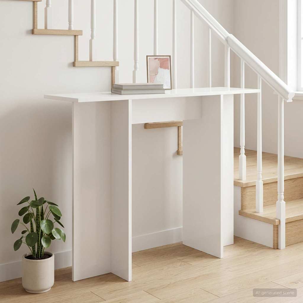 Konzolni stol Bijela 100 x 30 x 75 cm Konstruirano drvo