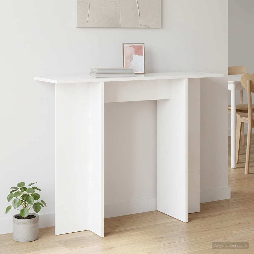Konzolni stol Bijela 100 x 30 x 75 cm Konstruirano drvo