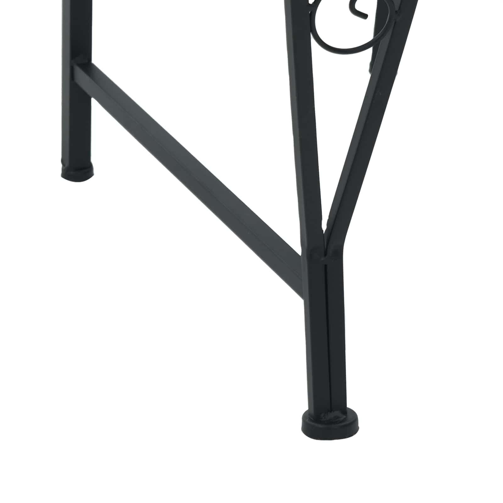 Klupa pod drvetom 4-Broj sjedala 160 x 80 x 89 cm Čelik Crna