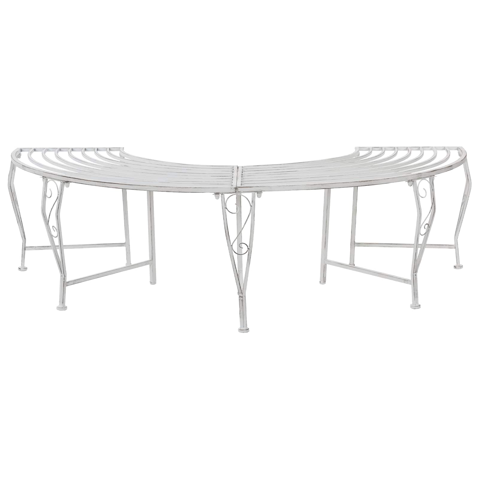 Klupa pod drvetom 4-Broj sjedala 160 x 80 x 44 cm Čelik