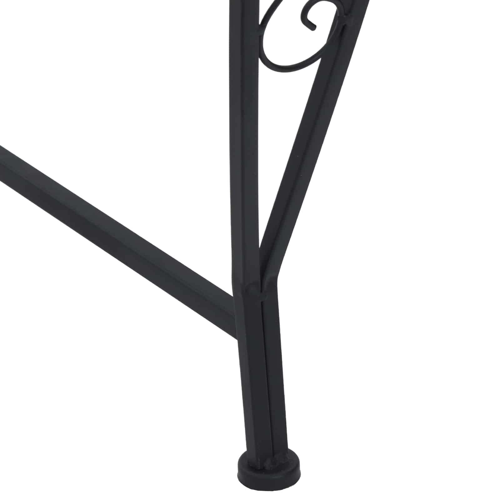 Klupa pod drvetom 4-Broj sjedala 160 x 80 x 89 cm Čelik Crna
