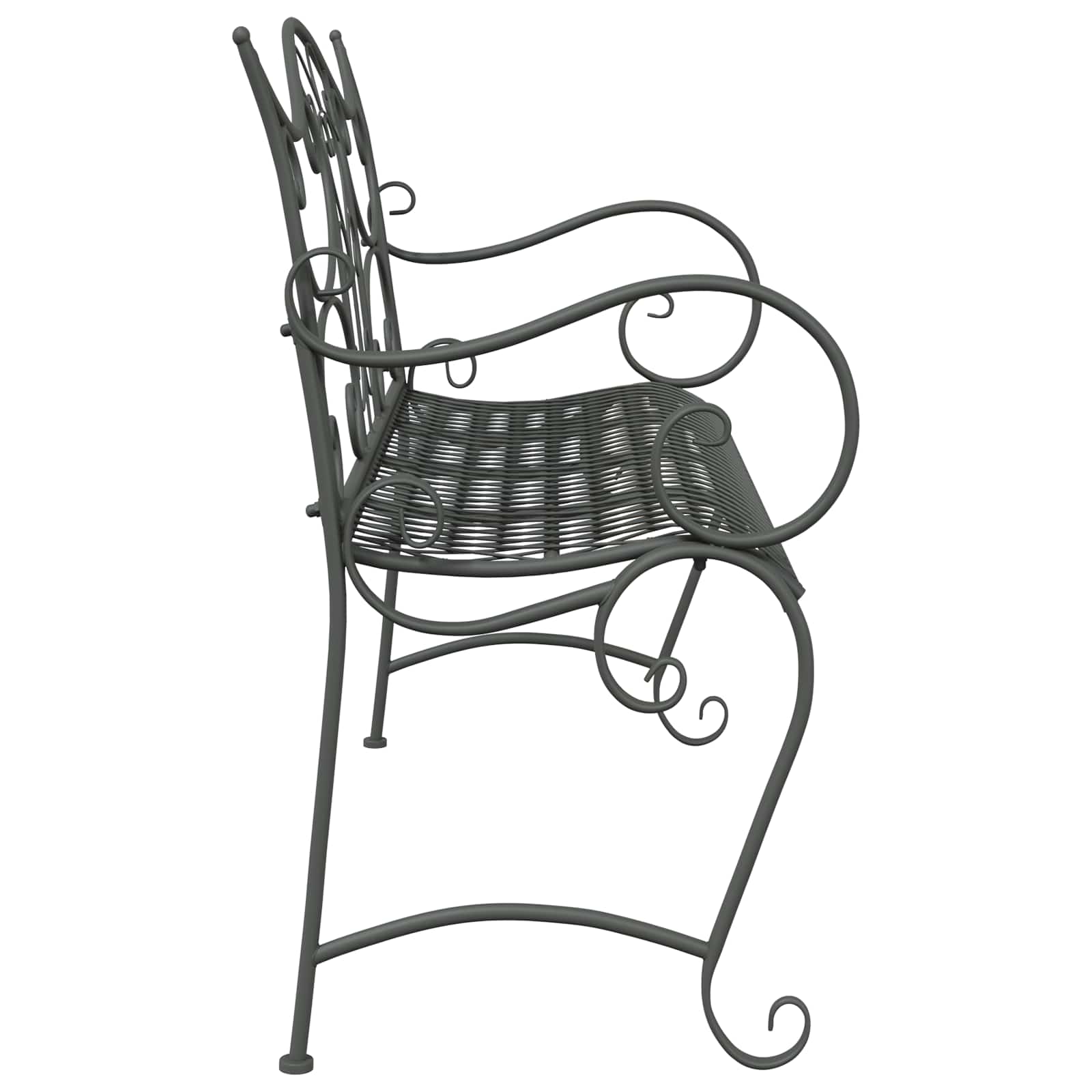 Vrtna klupa 2-Broj sjedala 114 x 56,5 x 90 cm Čelik