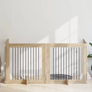 Vrata za pse s postoljem 4 pcs Hrast sonoma 100 x 100 cm