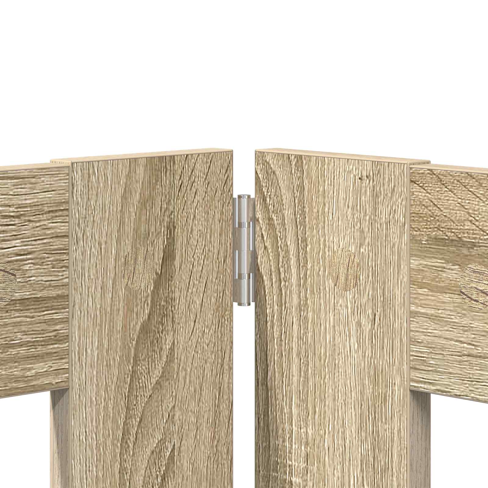 Vrata za pse s postoljem 4 pcs Hrast sonoma 80 x 100 cm