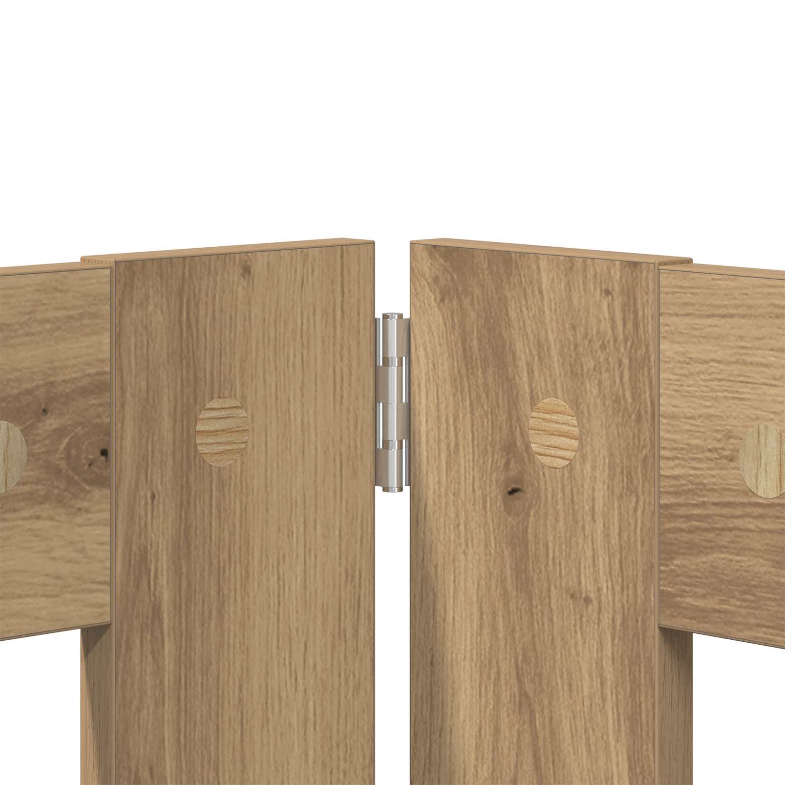 Vrata za pse s postoljem 2 pcs Hrast artisan 100 x 80 cm