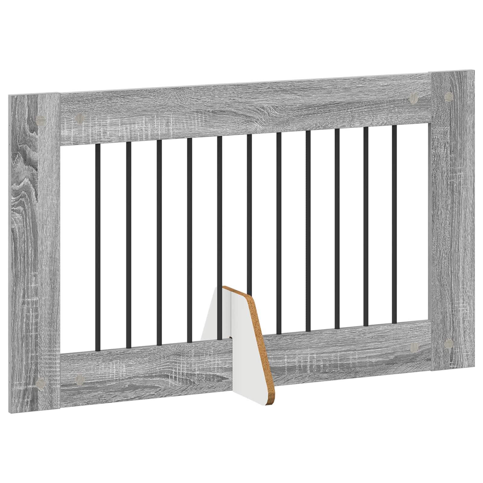 Vrata za pse s postoljem 2 pcs Siva sonoma 100 x 60 cm