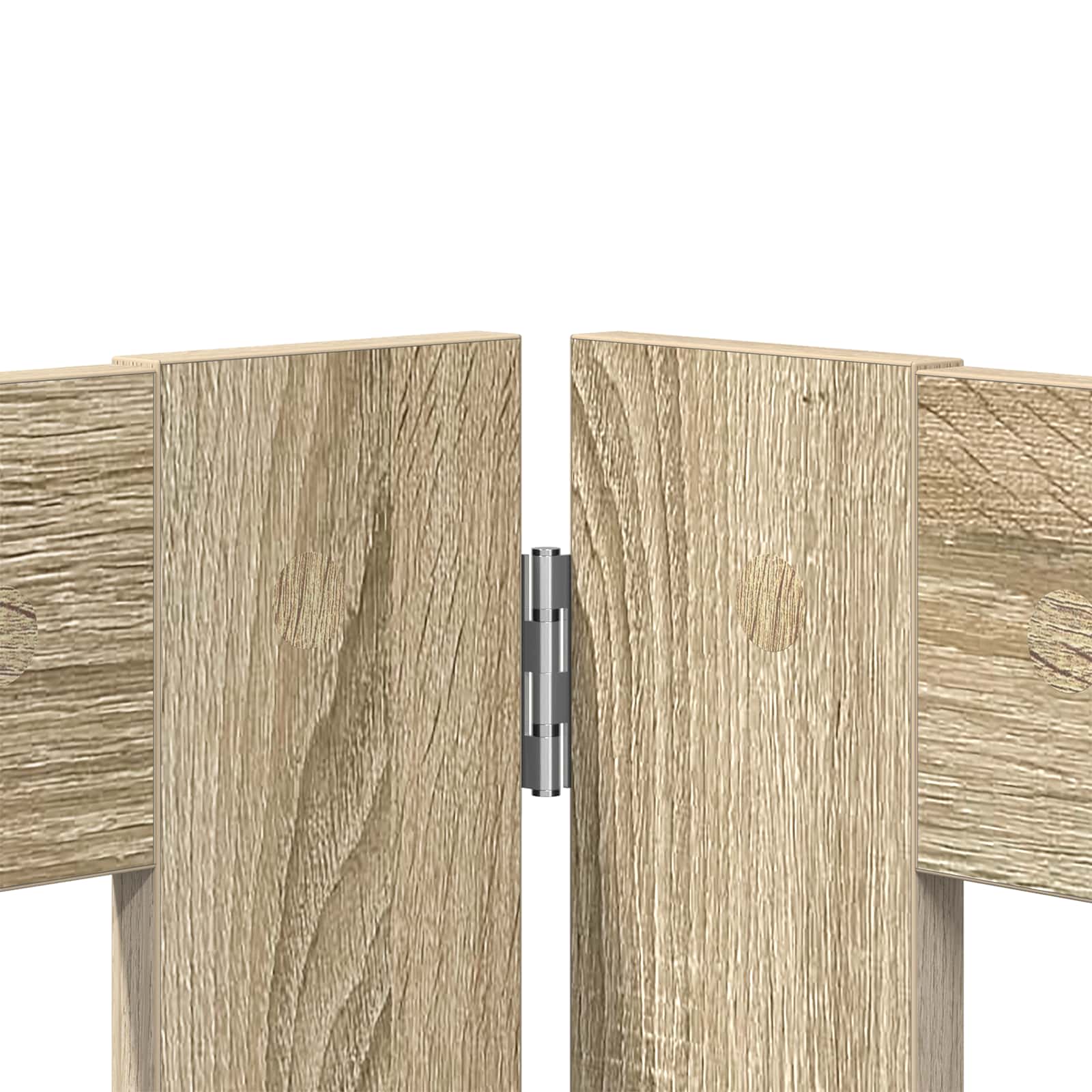 Vrata za pse s postoljem 2 pcs Hrast sonoma 80 x 60 cm