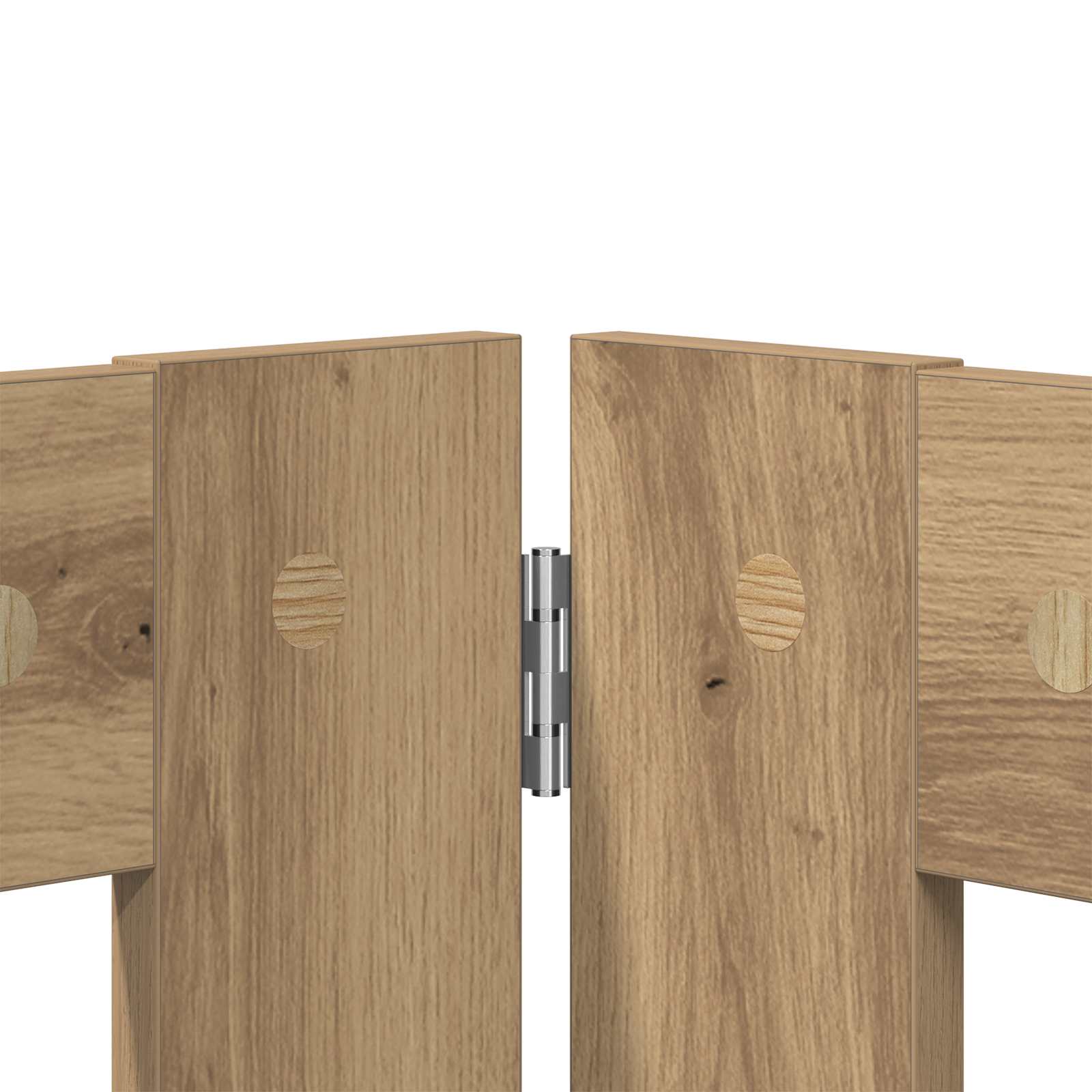 Vrata za pse s postoljem 2 pcs Hrast artisan 80 x 60 cm