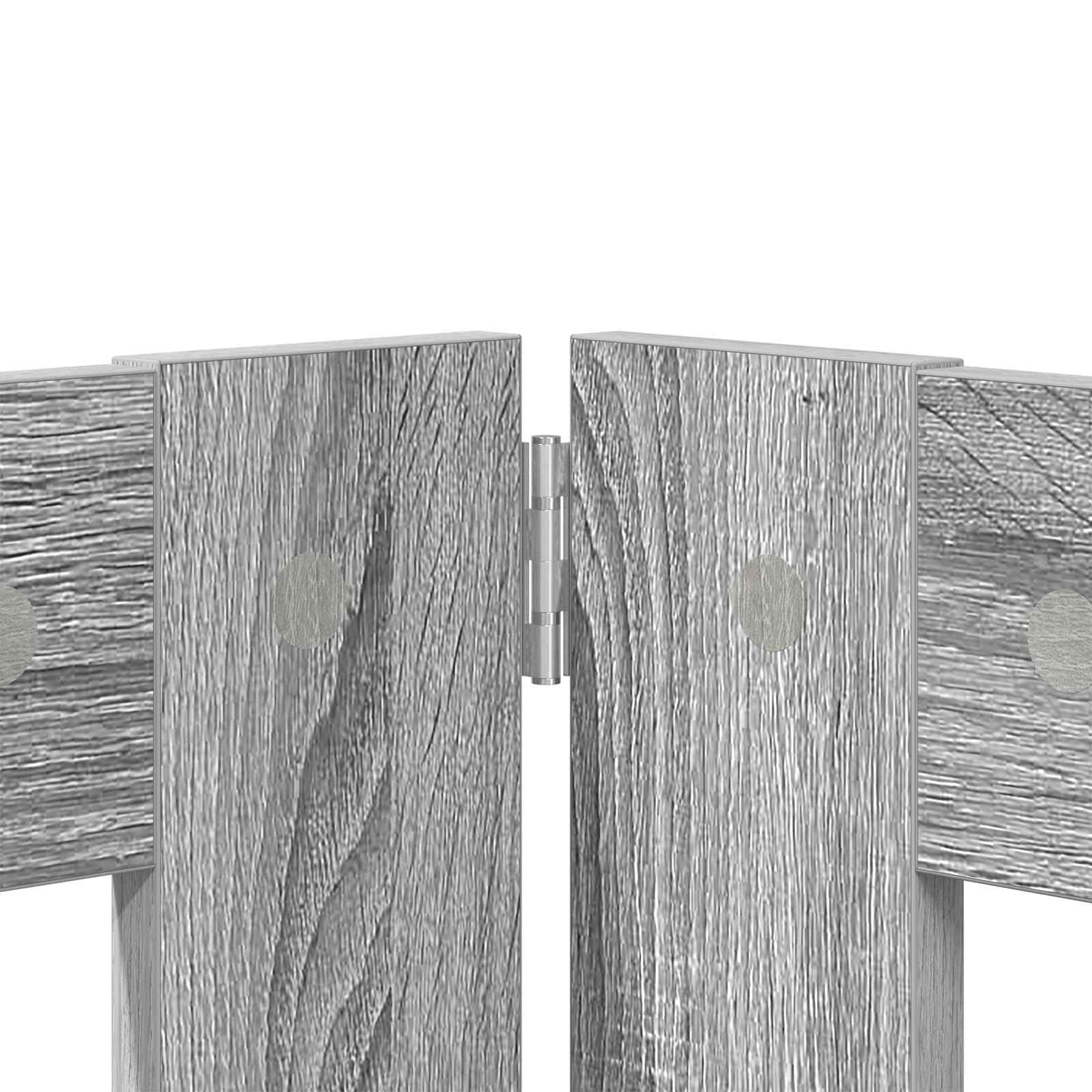Vrata za pse s postoljem 2 pcs Siva sonoma 60 x 60 cm
