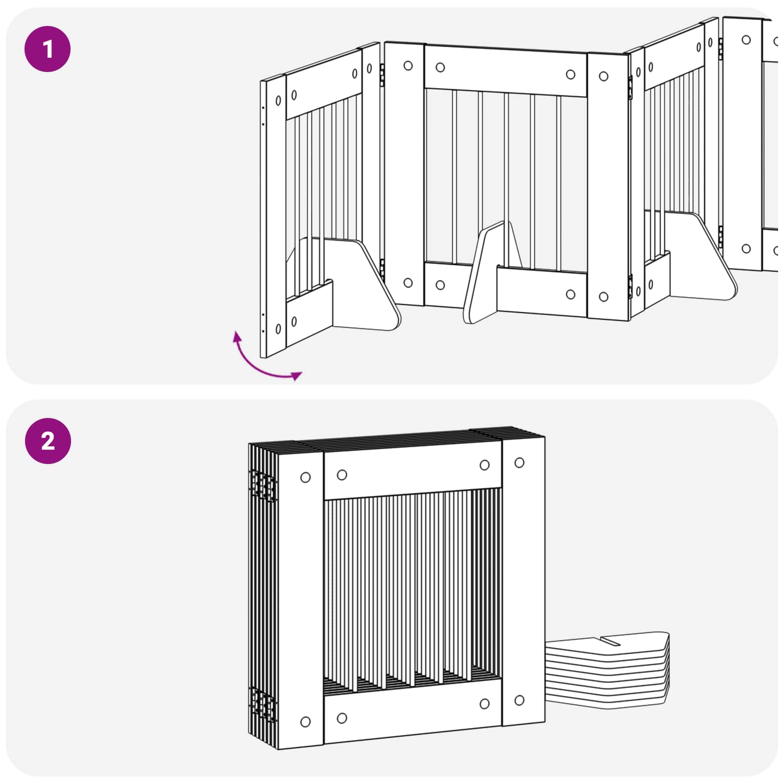 Vrata za pse s postoljem 8 pcs Crni hrast 60 x 60 cm