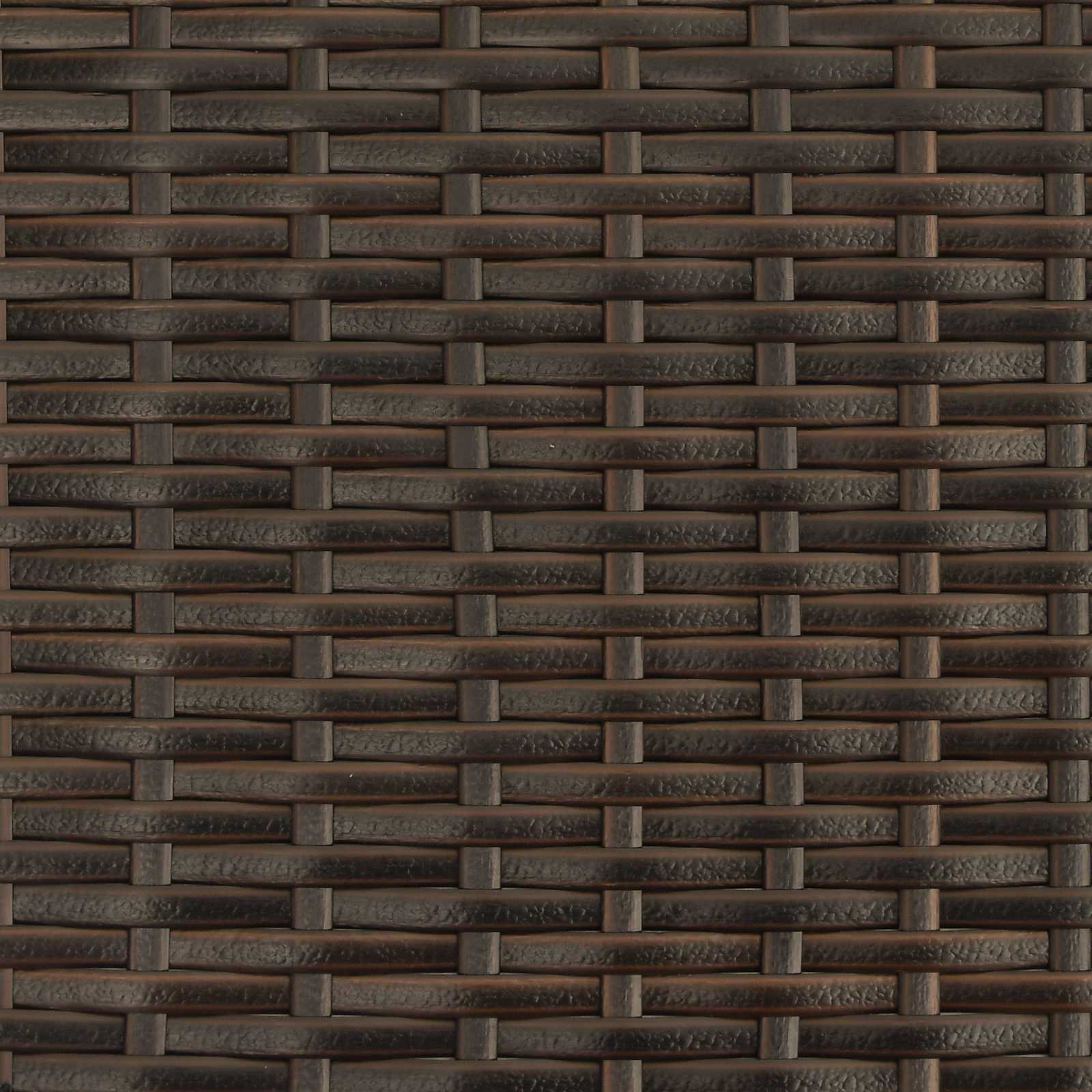 Vrtni kauč Smeđa i crvena 168 x 168 x 180 cm poliratan