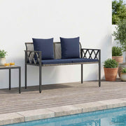 Vanjske klupe 2 -Seater 116 x 56 x 75 cm poliratan