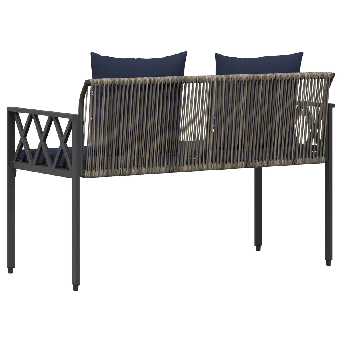 Vanjske klupe 2 -Seater 116 x 56 x 75 cm poliratan