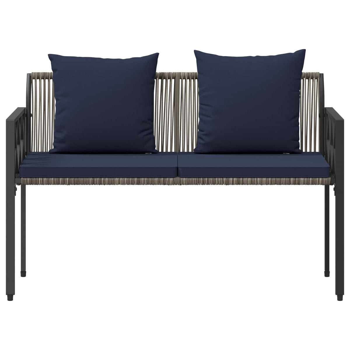 Vanjske klupe 2 -Seater 116 x 56 x 75 cm poliratan