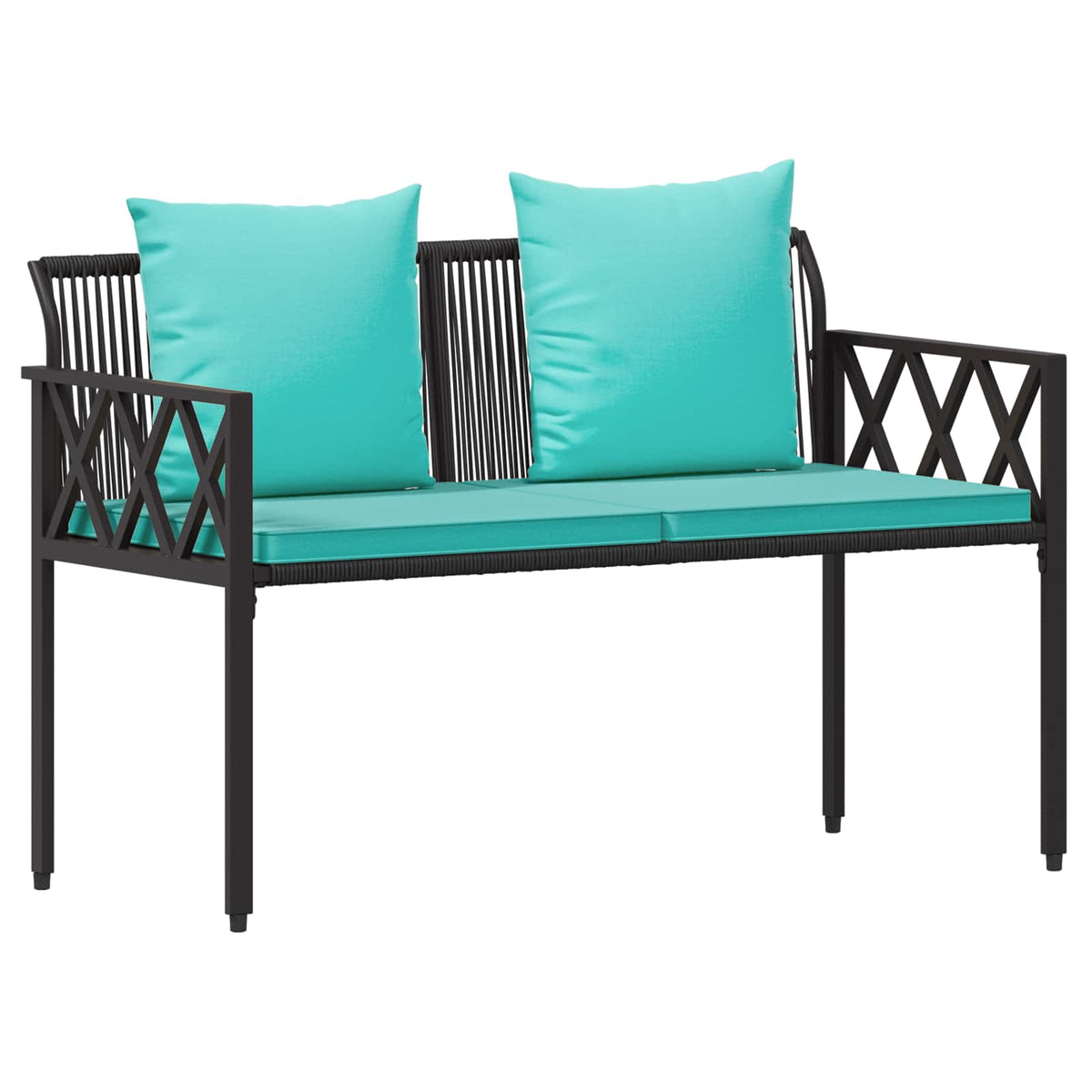 Vanjske klupe 2 -Seater 116 x 56 x 75 cm poliratan