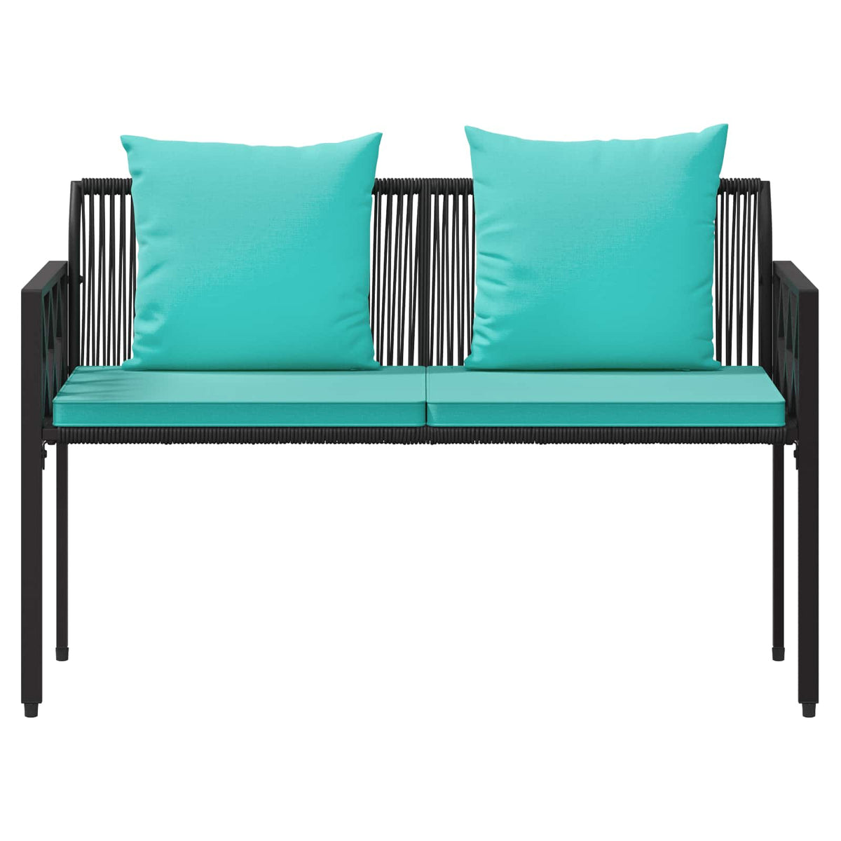 Vanjske klupe 2 -Seater 116 x 56 x 75 cm poliratan