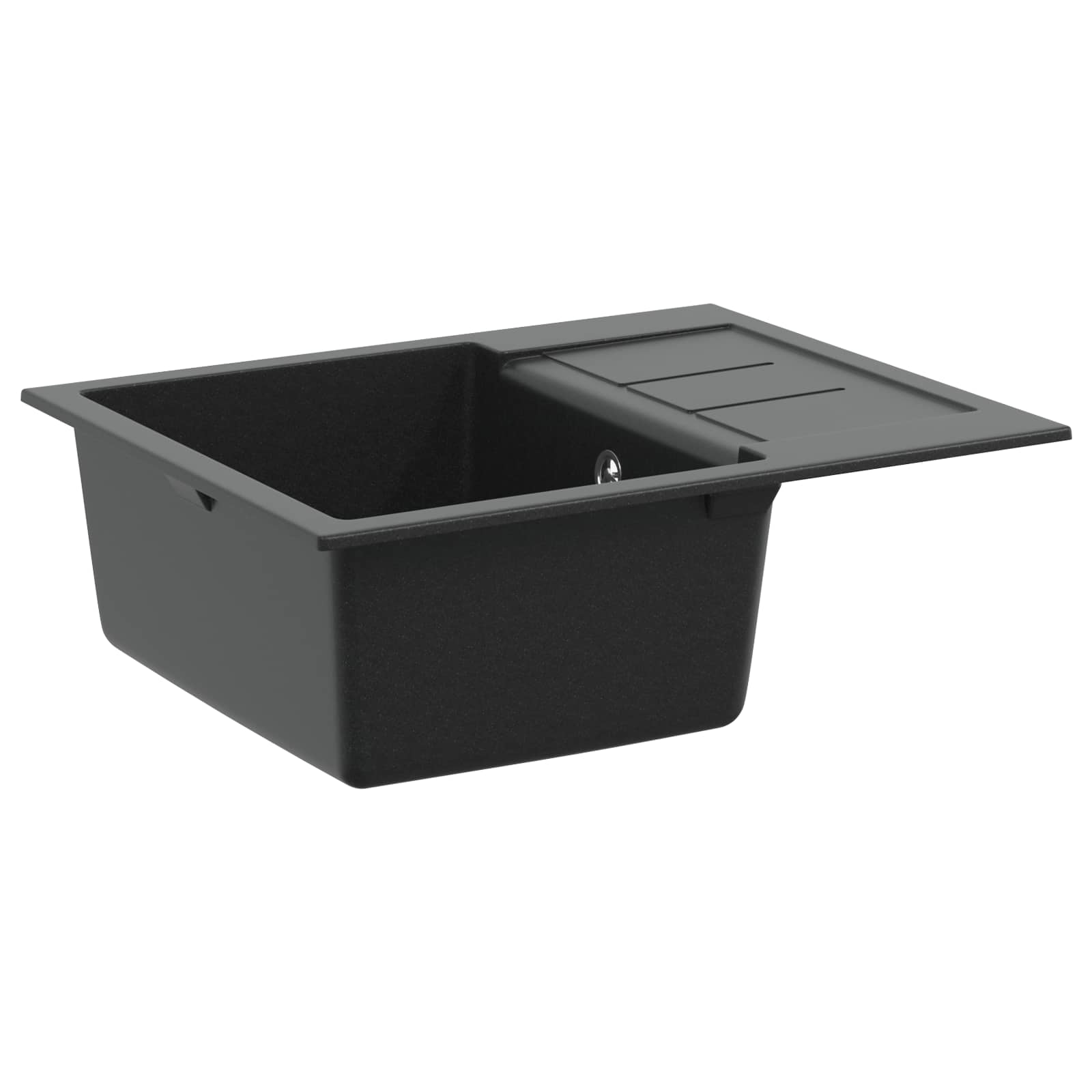 Umivaonik Crna 620 x 500 mm 80% kvarc i 20% smola