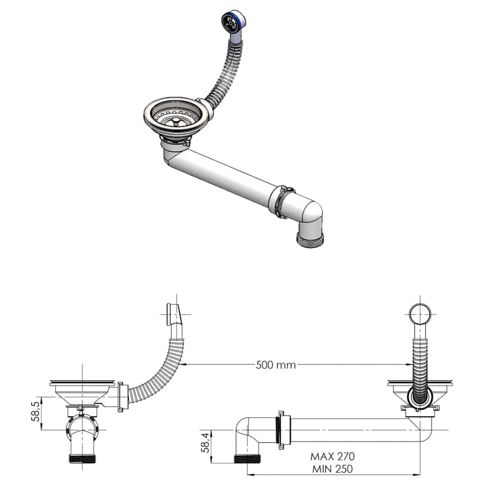 Umivaonik Bež 530 x 460 mm 80% kvarc i 20% smola