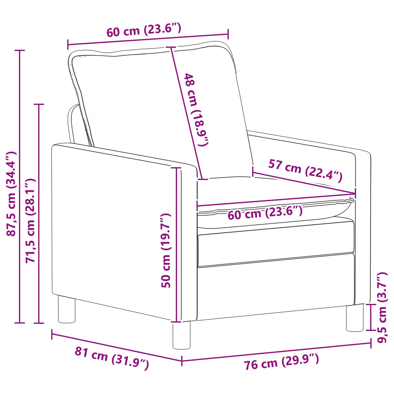 Set sofe 2 pcs Krem Baršun