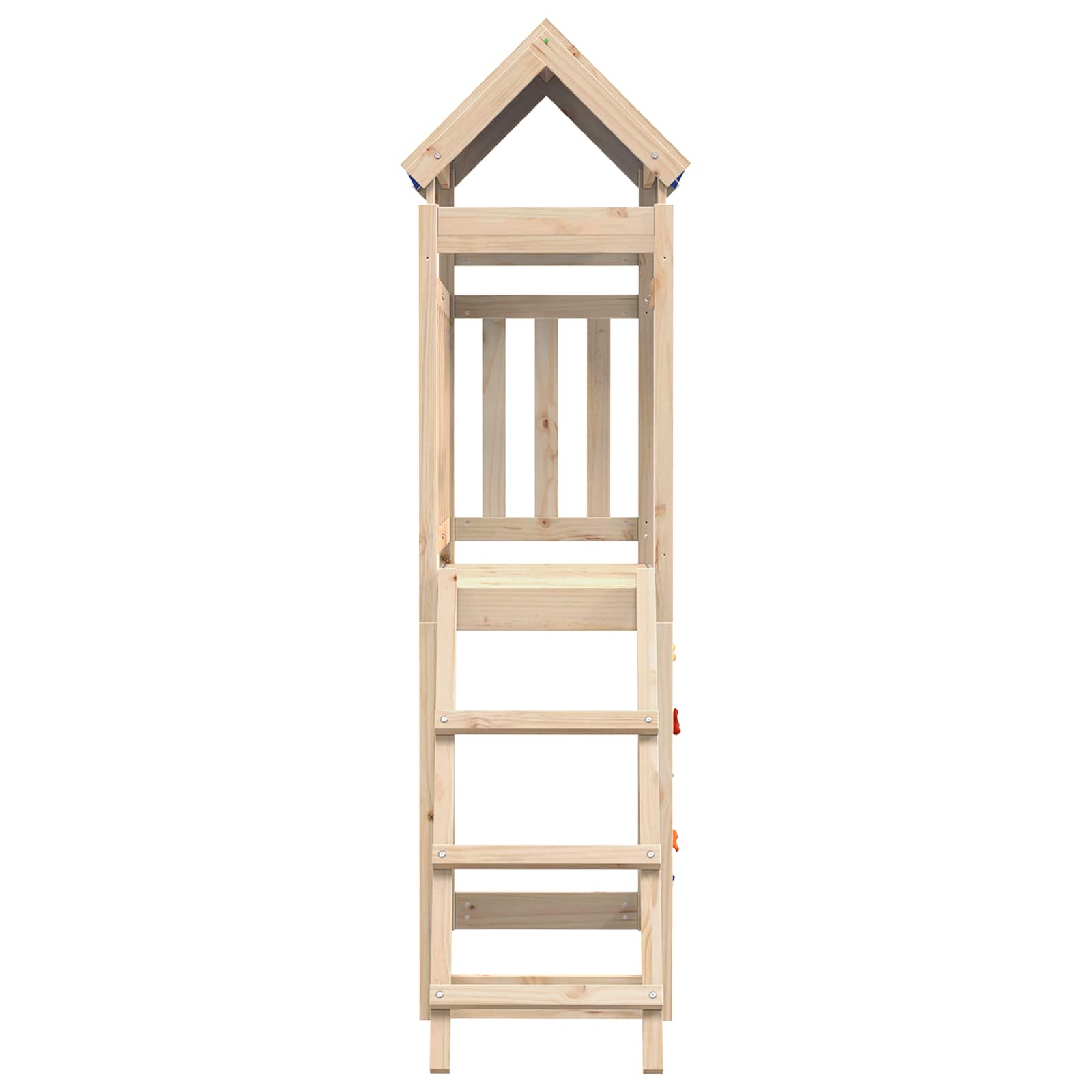 Igraći Toranj Smeđa 110,5 x 52,5 x 215cm Čvrsto borovo drvo