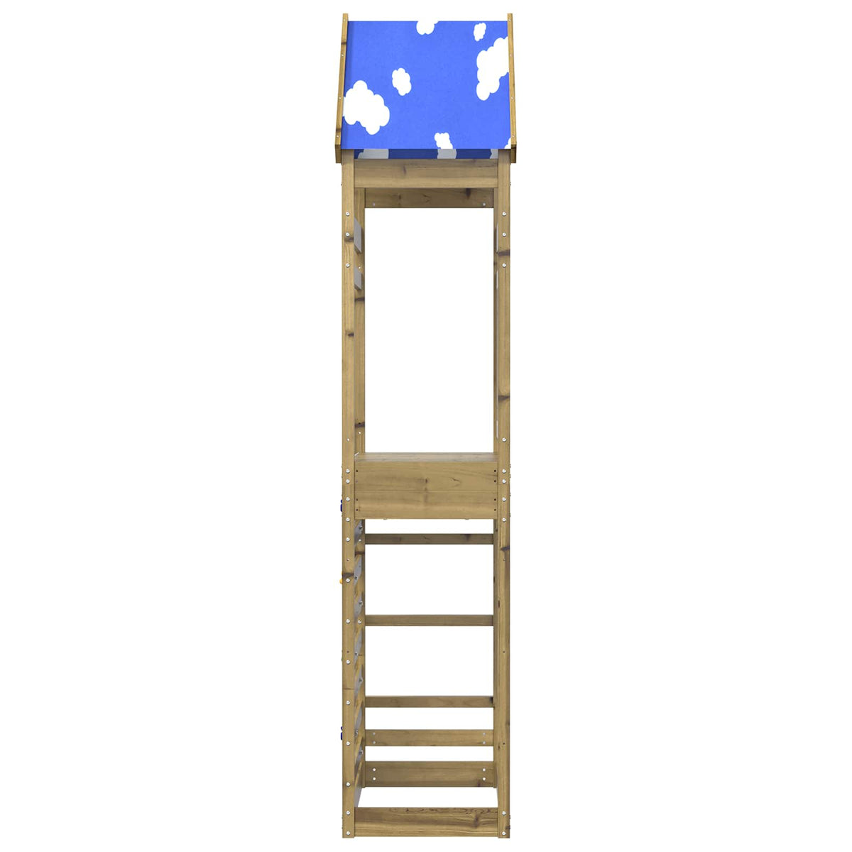 Igraći Toranj Smeđa Masivno impregnirano drvo 52,5 x 85 x 265 cm