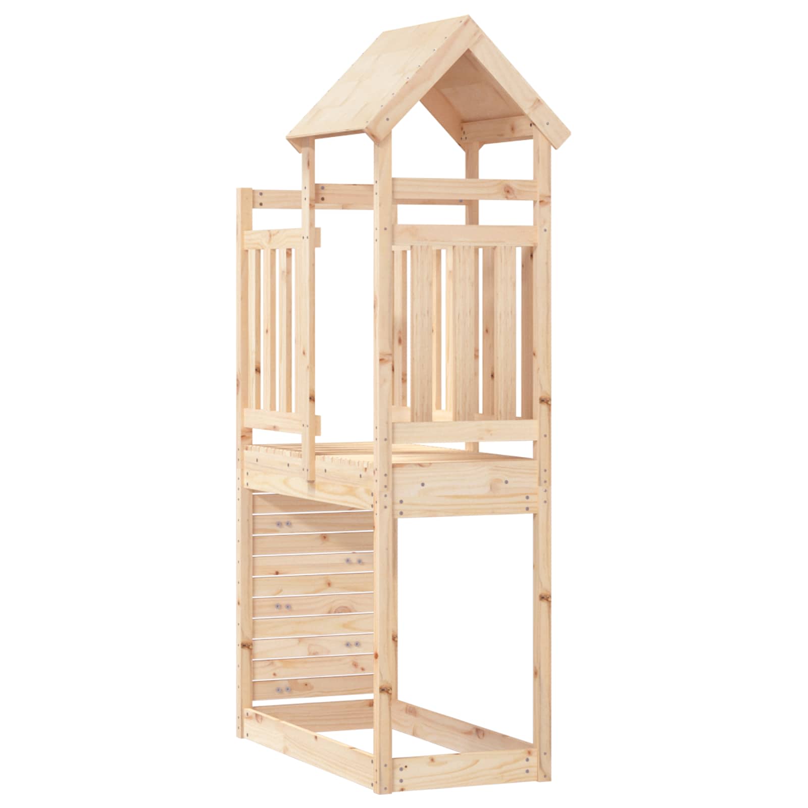 Igraći Toranj Smeđa 53 x 110,5 x 214 cm Čvrsto borovo drvo
