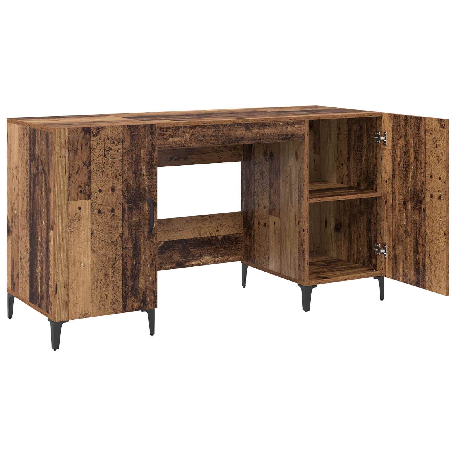 Stol s pohranom Staro drvo 140 x 50 x 75 cm Konstruirano drvo
