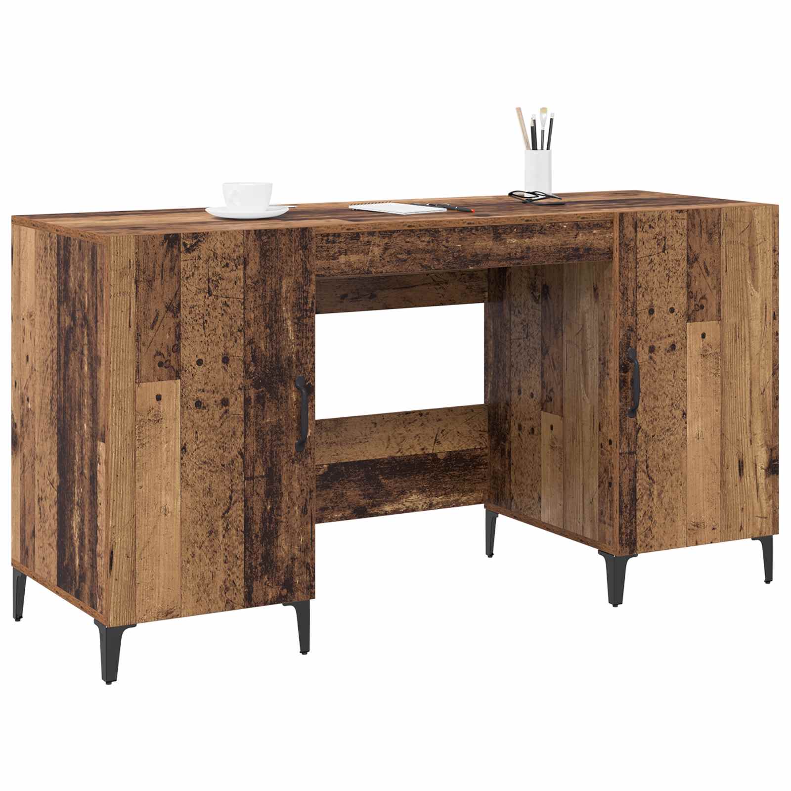 Stol s pohranom Staro drvo 140 x 50 x 75 cm Konstruirano drvo