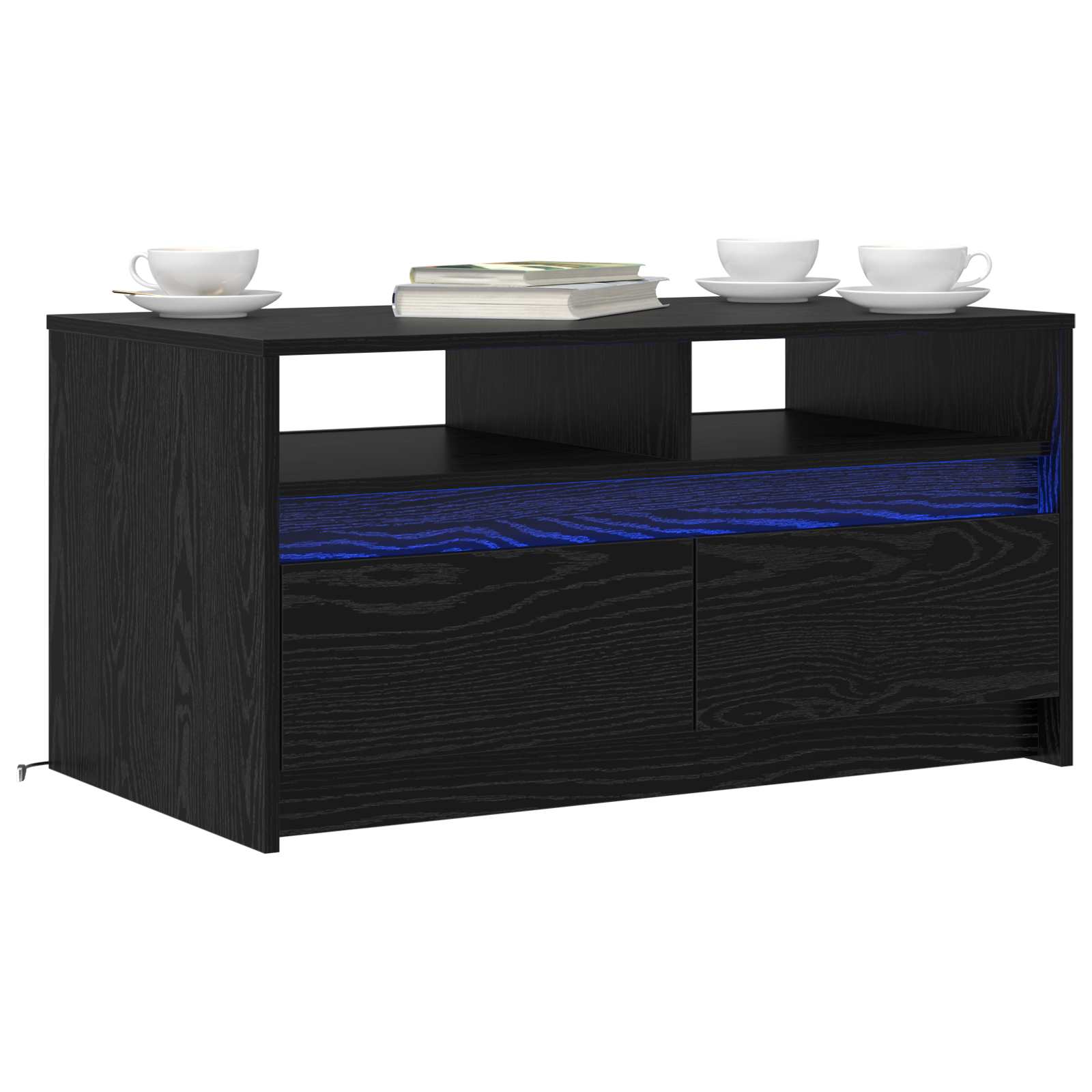 Kava Stol Crni hrast 90 x 50 x 45 cm Konstruirano drvo