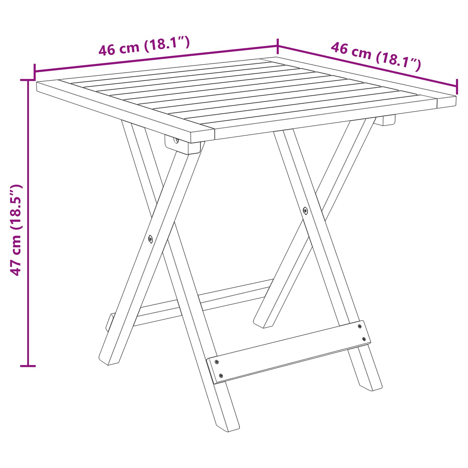 Ležaljka koja se može preklopiti i nagnuti 2 pcs Prirodna