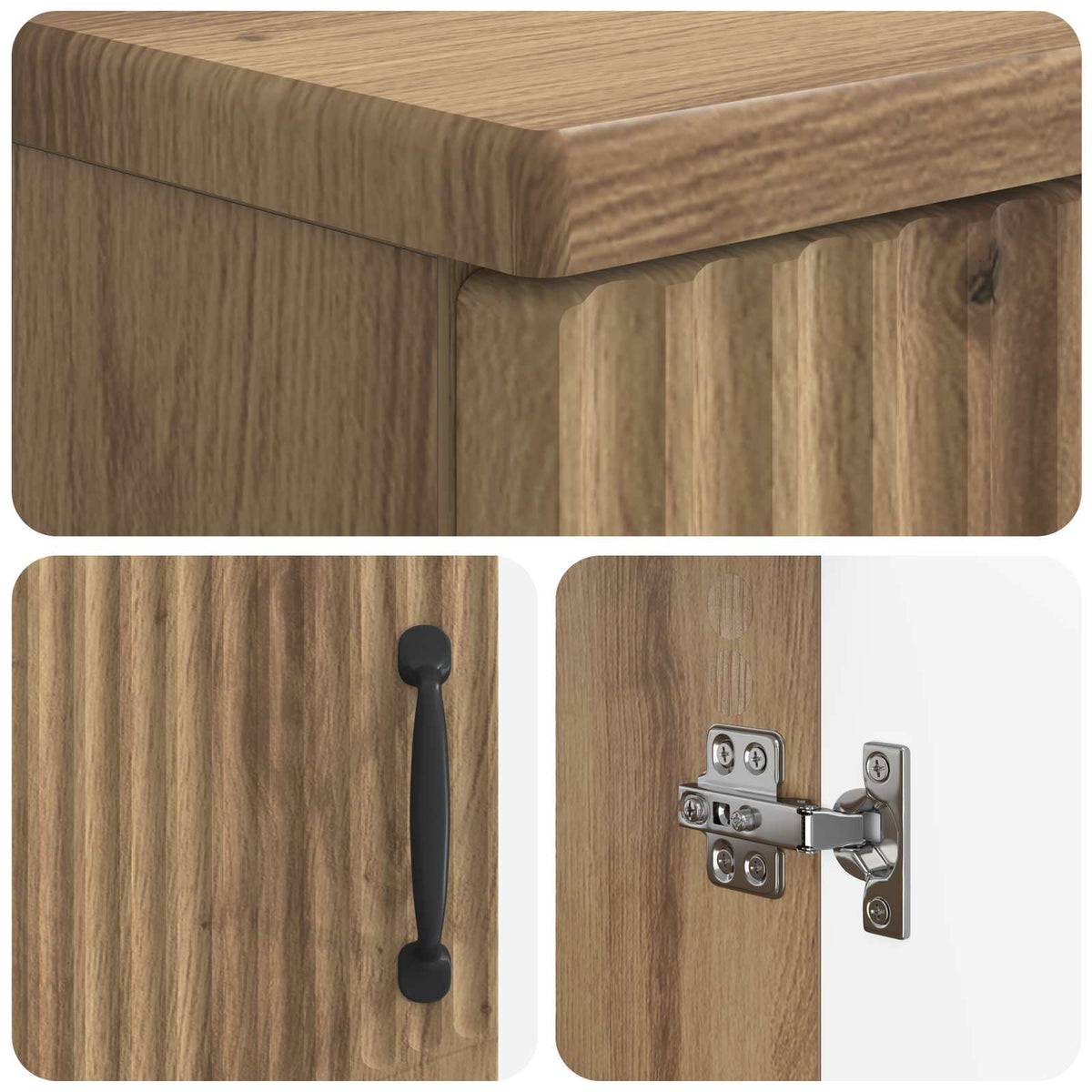 Set za kupaonicu od 3 dijela HOORN Hrast artisan