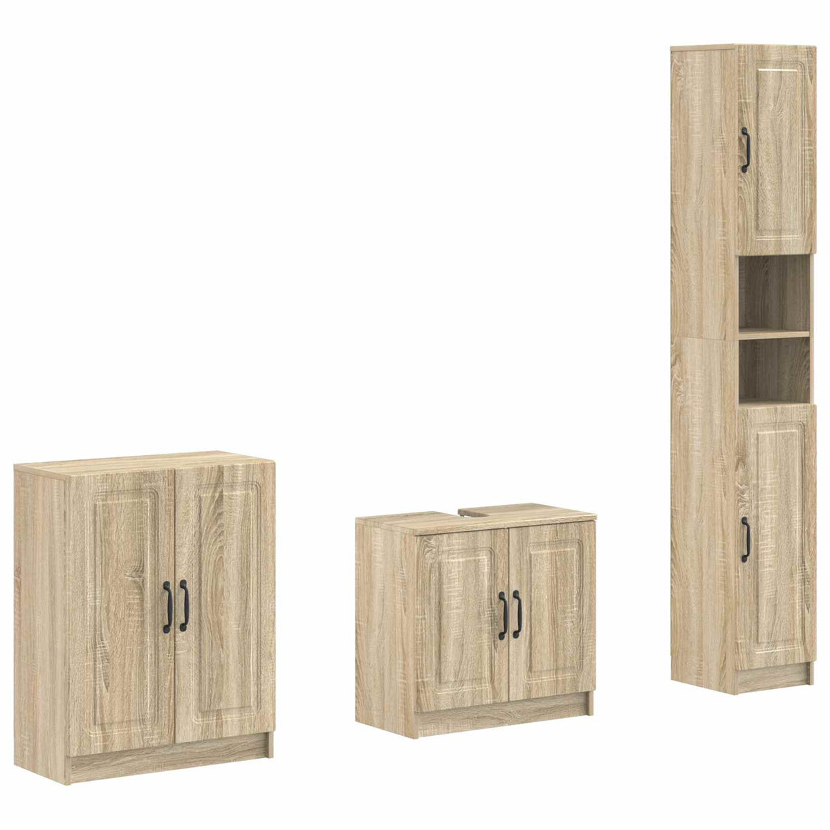 Set za kupaonicu od 3 dijela UTRECHT Hrast sonoma