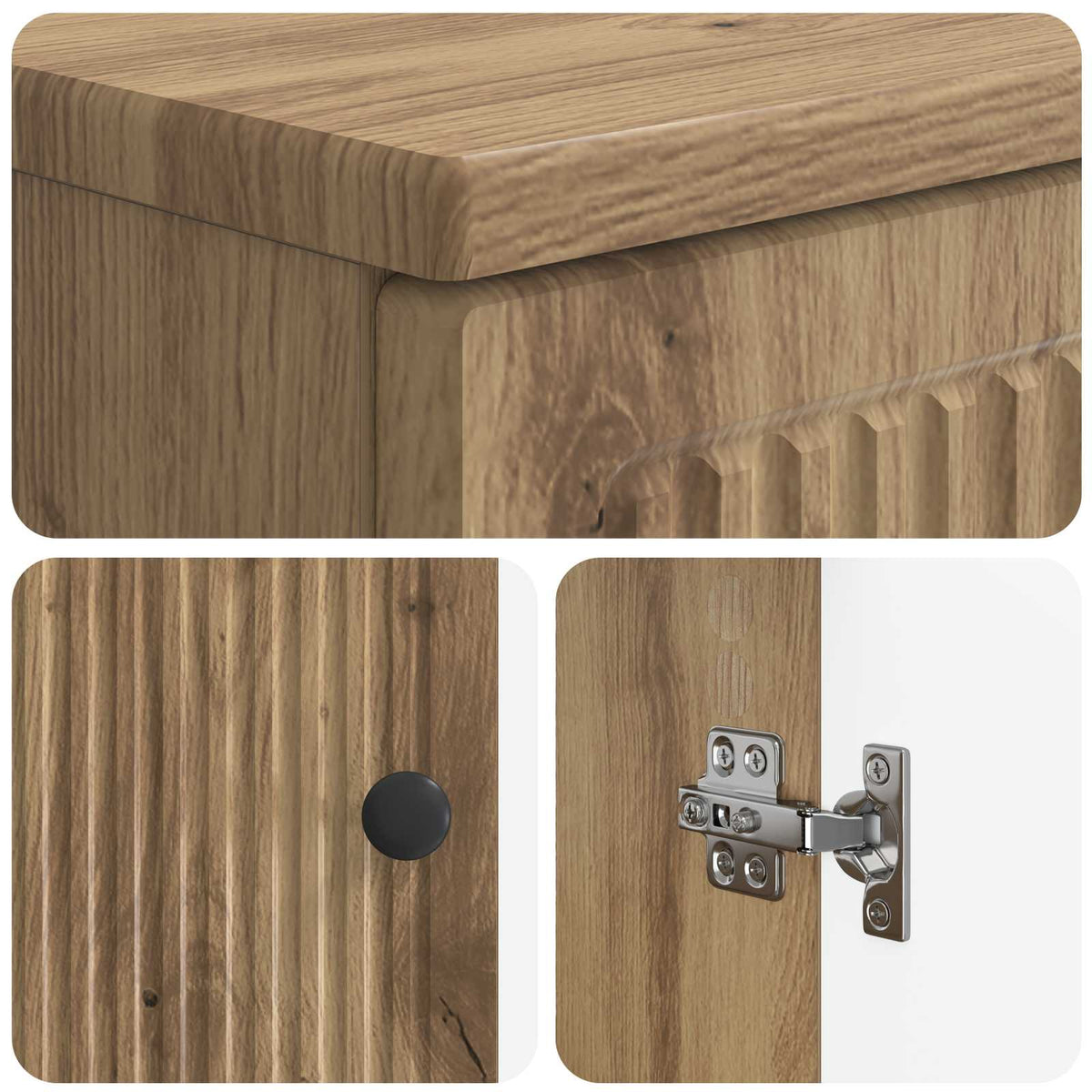 Set kupaonskih ormara od 2 dijela EDE Hrast artisan