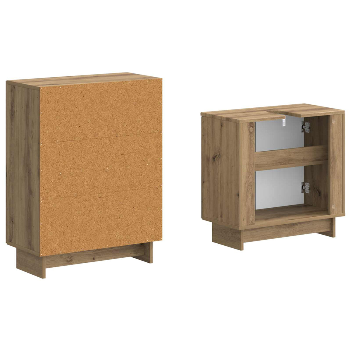 Set kupaonskih ormara od 2 dijela EDE Hrast artisan