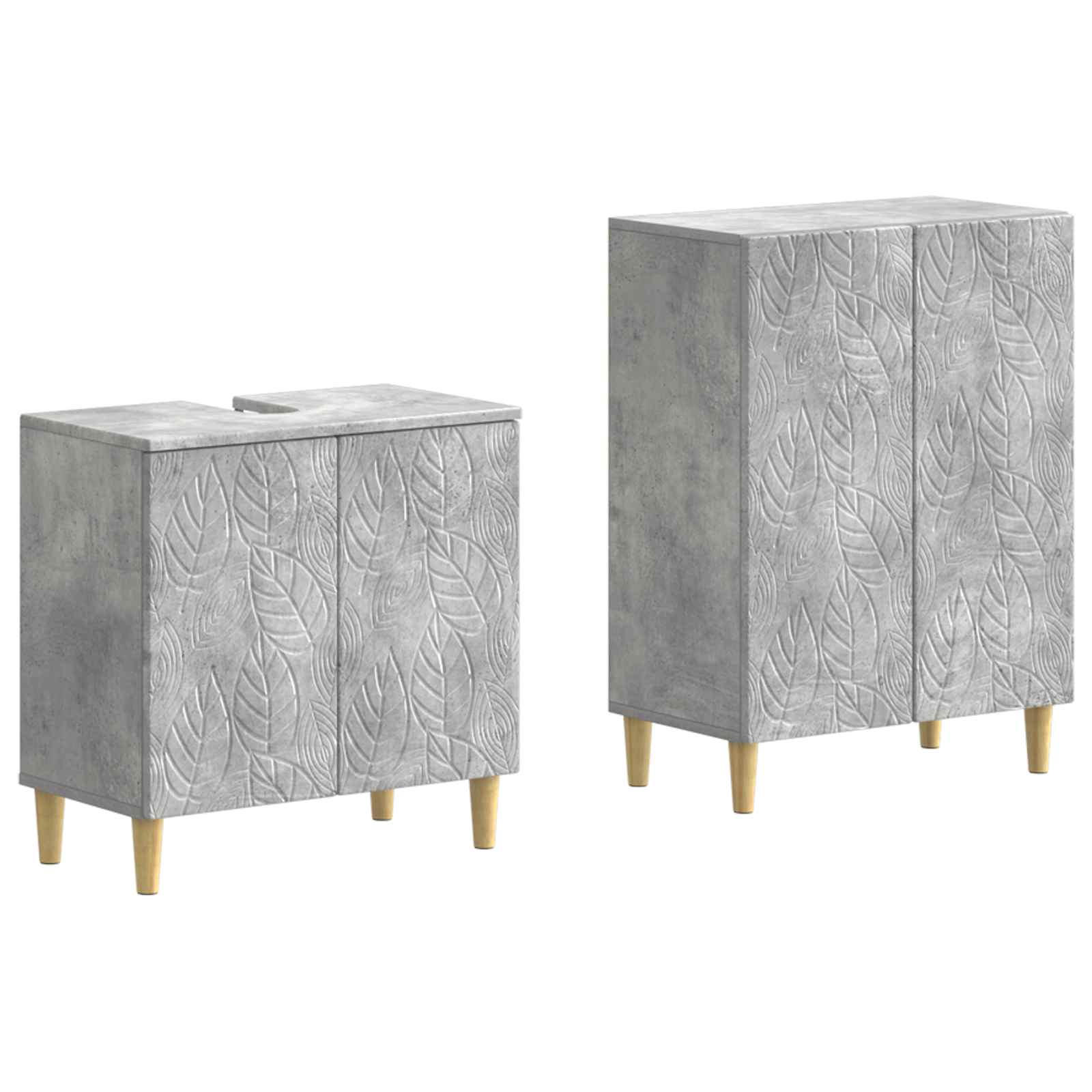 Set kupaonskih ormara od 2 dijela DELFT Betonska siva