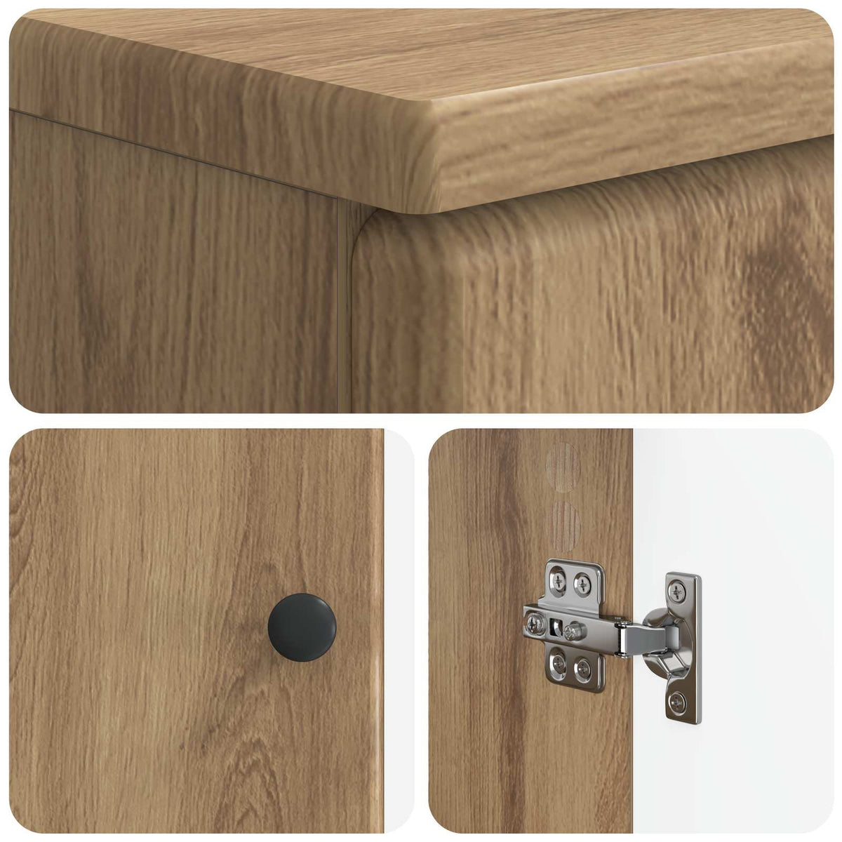Set kupaonskih ormara od 2 dijela BREDA Hrast artisan