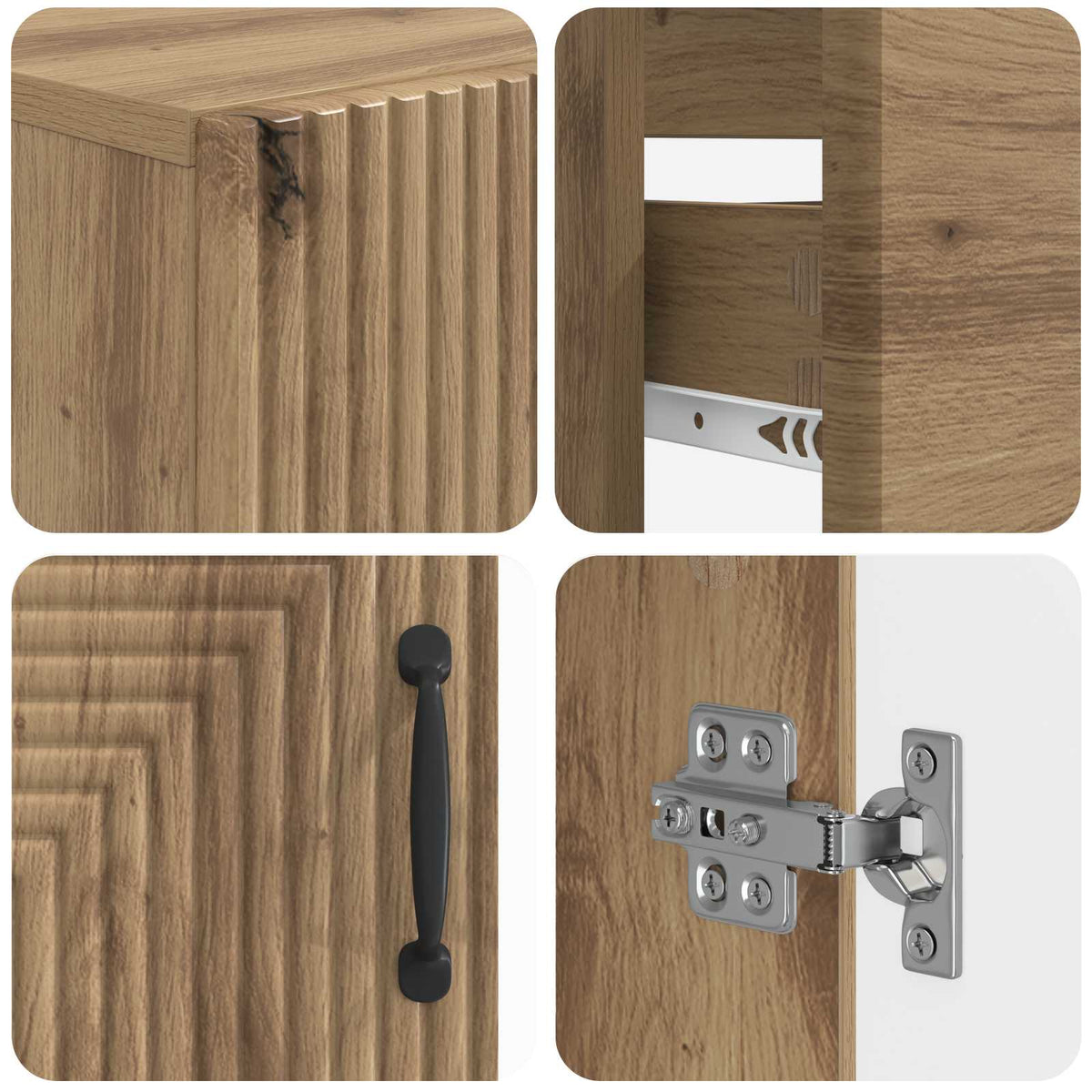 Set za kupaonicu od 3 dijela HAARLEM Hrast artisan