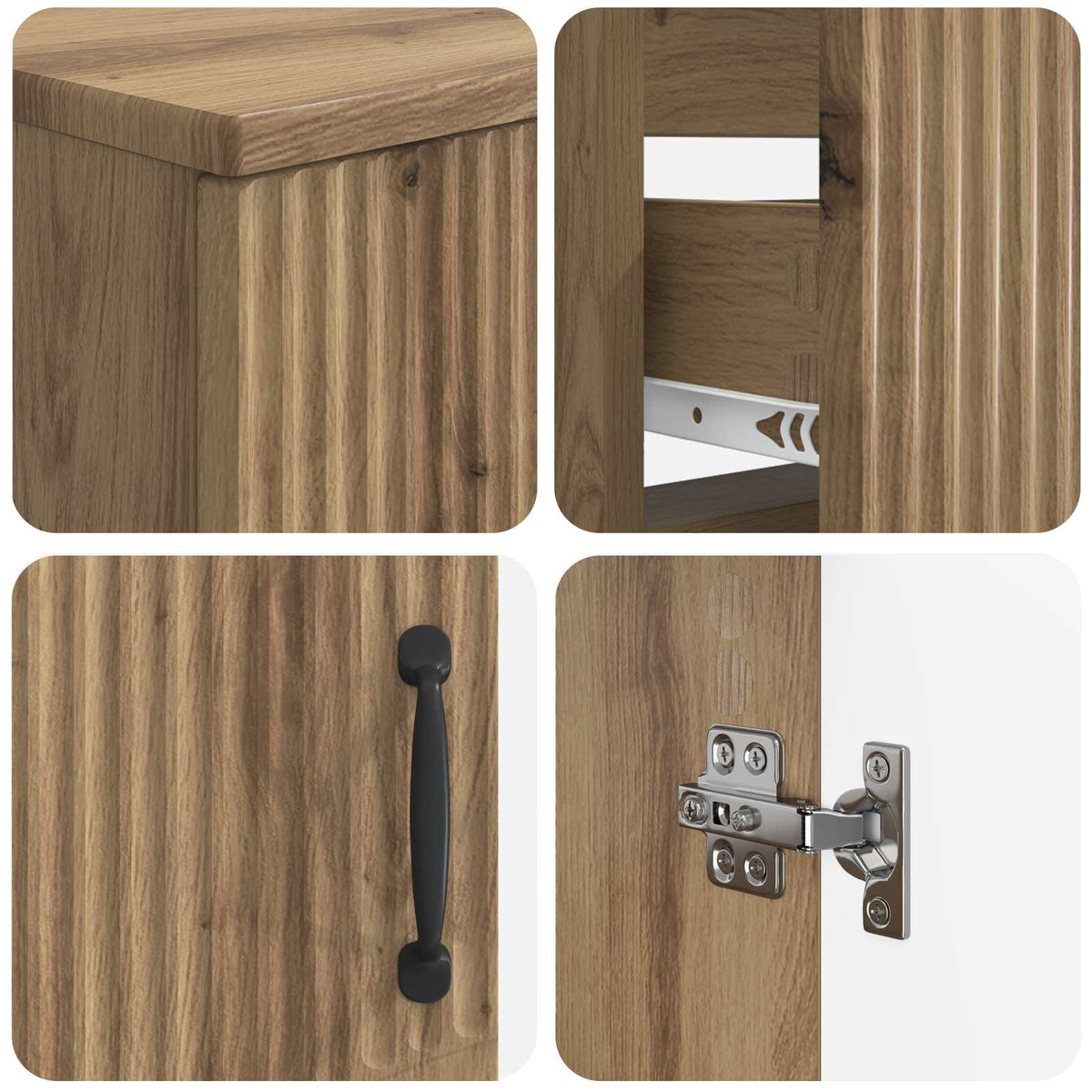 Set za kupaonicu od 3 dijela HOORN Hrast artisan