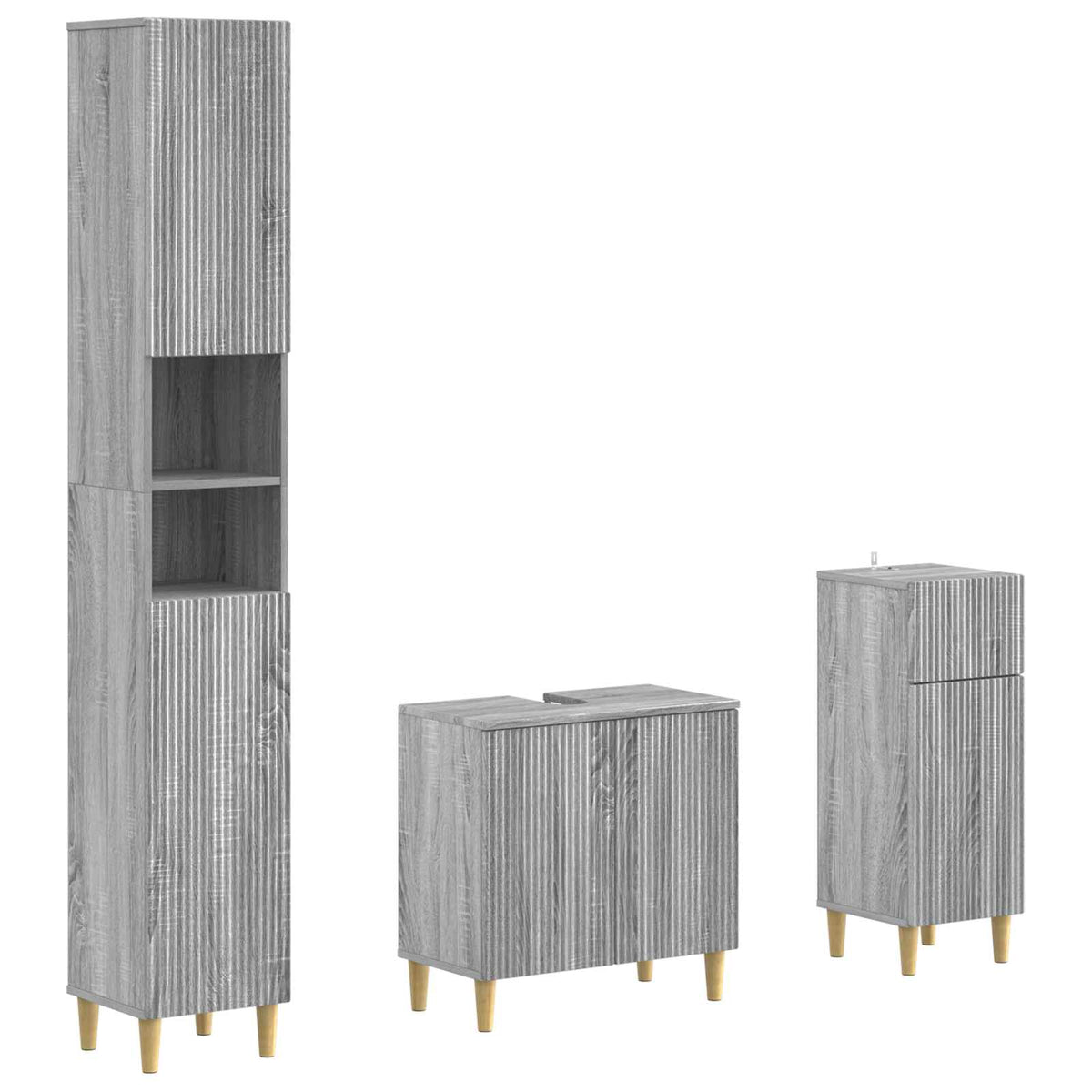 Set za kupaonicu od 3 dijela ARNHEM Konstruirano drvo