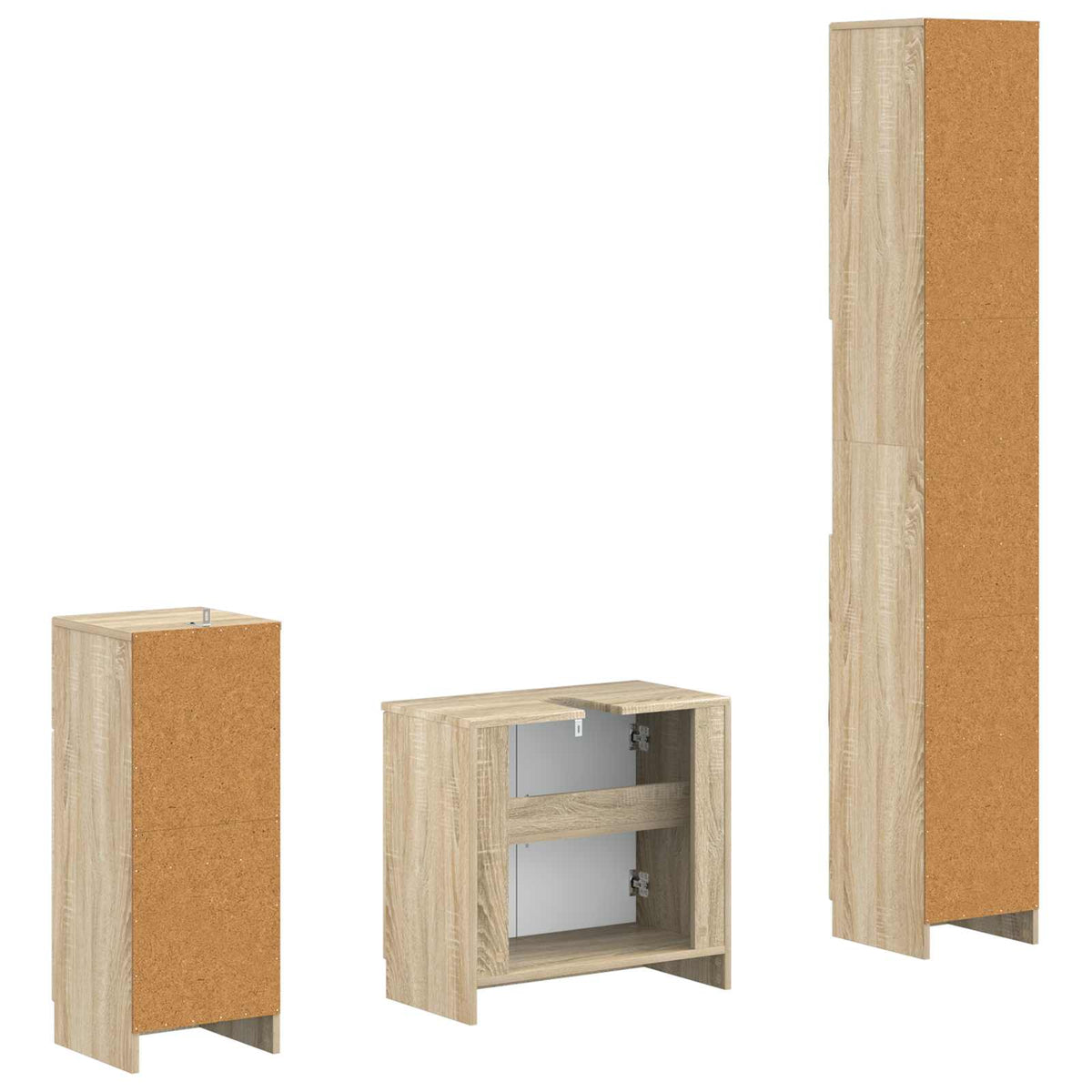 Set za kupaonicu od 3 dijela UTRECHT Konstruirano drvo