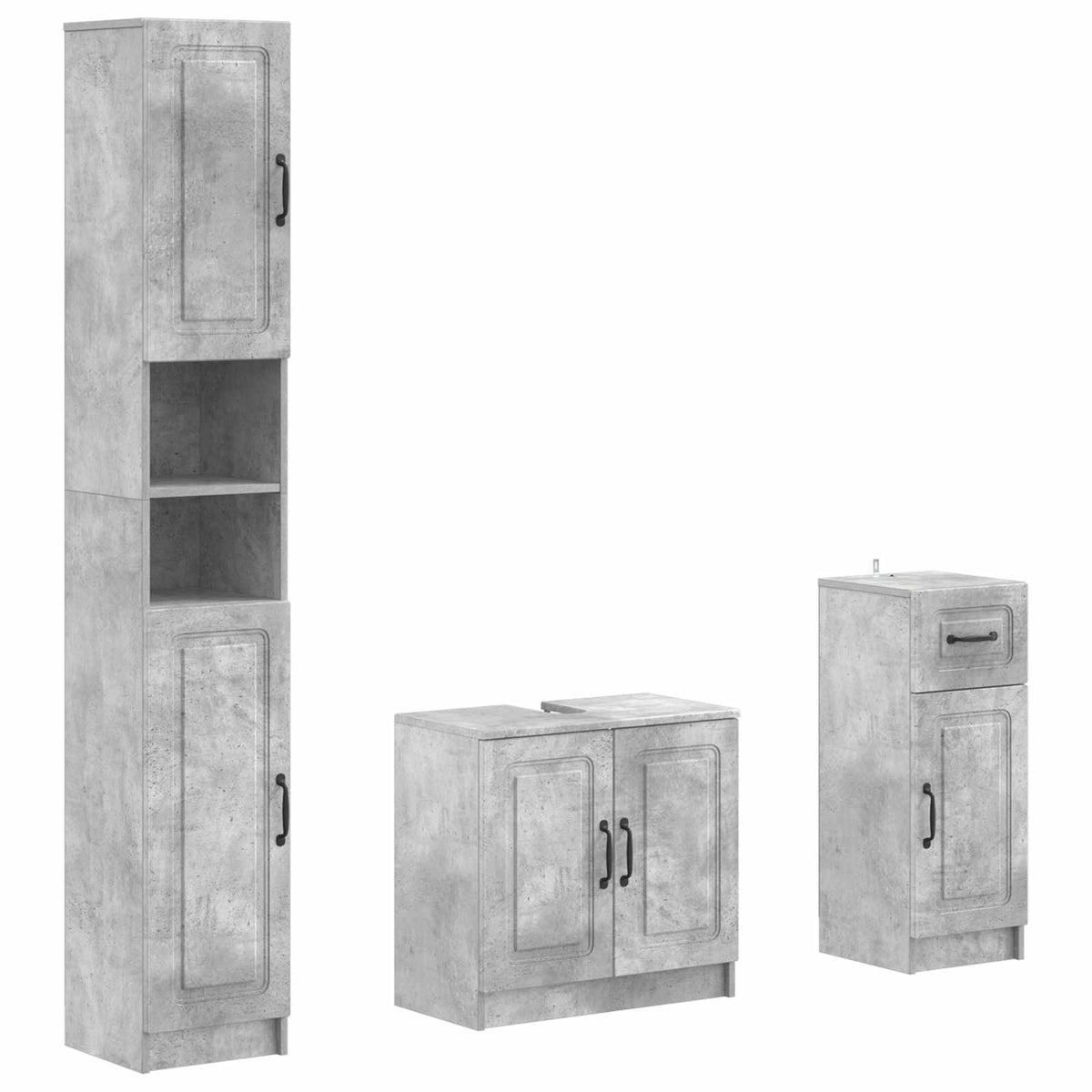 Set za kupaonicu od 3 dijela UTRECHT Konstruirano drvo