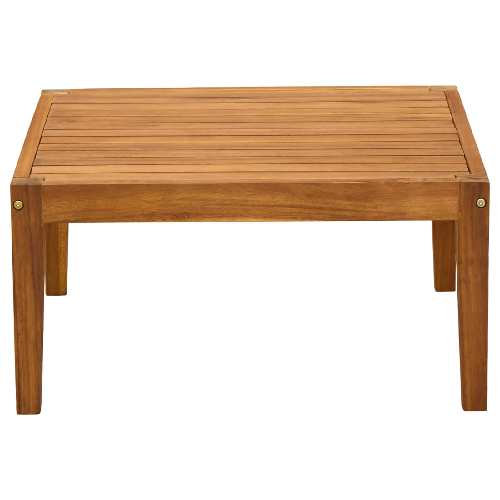 Stol za vrt Čvrsto drvo akacije Prirodna 60 x 60 x 30 cm