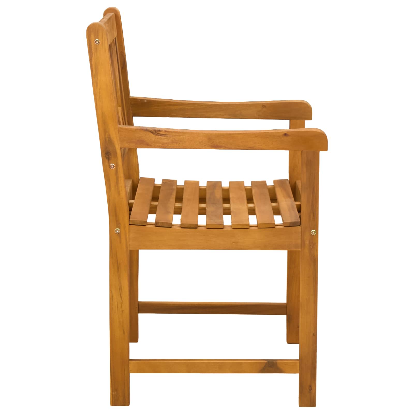 Vanjska klupa 2 pcs Prirodna 56 x 55,5 x 90 cm
