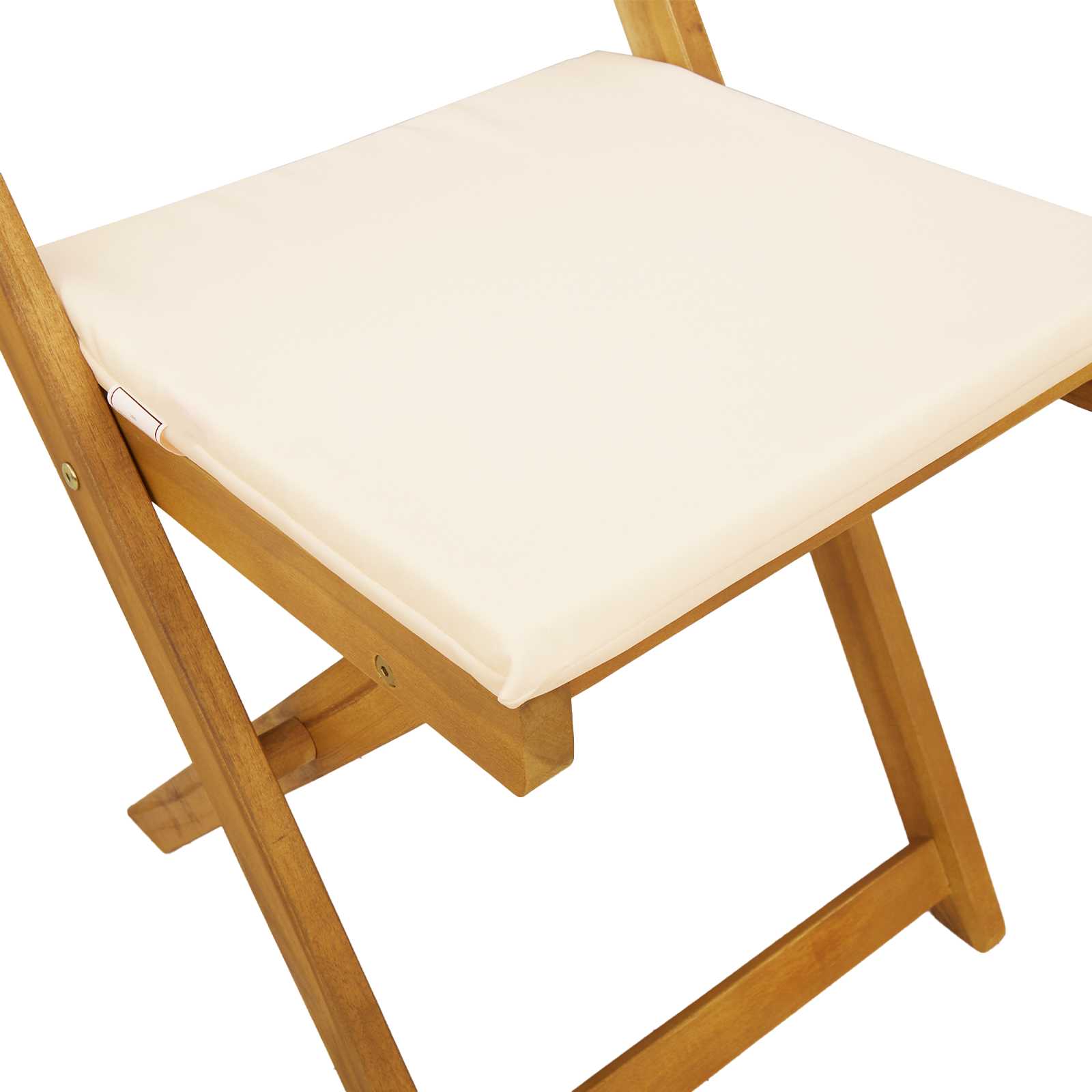 Vanjske bistro stolice 2 pcs Krem bijela 40 x 53 x 80 cm