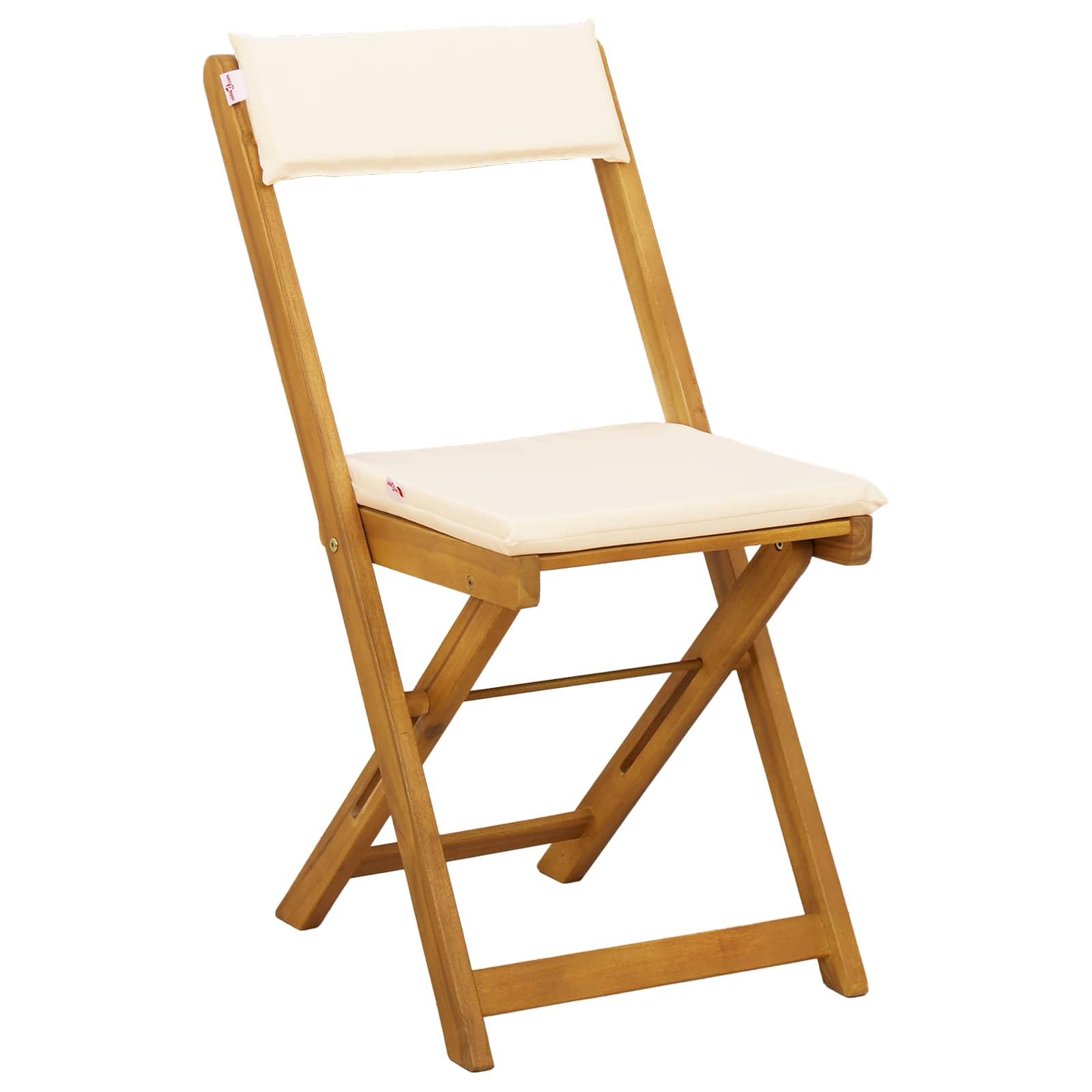 Vanjske bistro stolice 2 pcs Krem bijela 40 x 53 x 80 cm