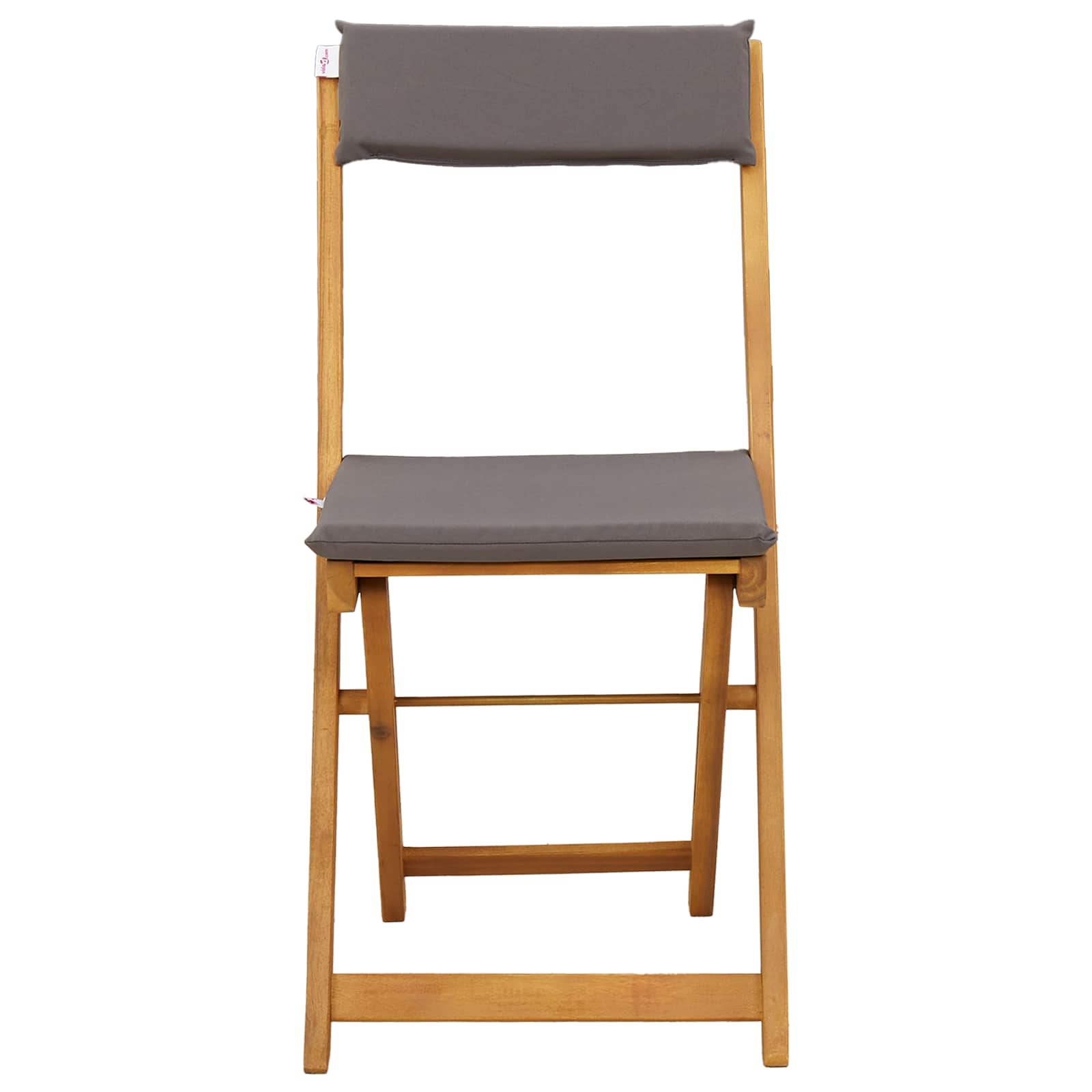 Vanjske bistro stolice 2 pcs Tamno siva 40 x 53 x 80 cm
