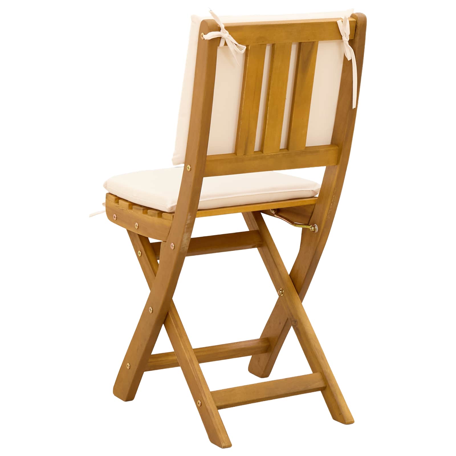 Vanjske bistro stolice 2 pcs Krem bijela 38 x 46 x 85 cm
