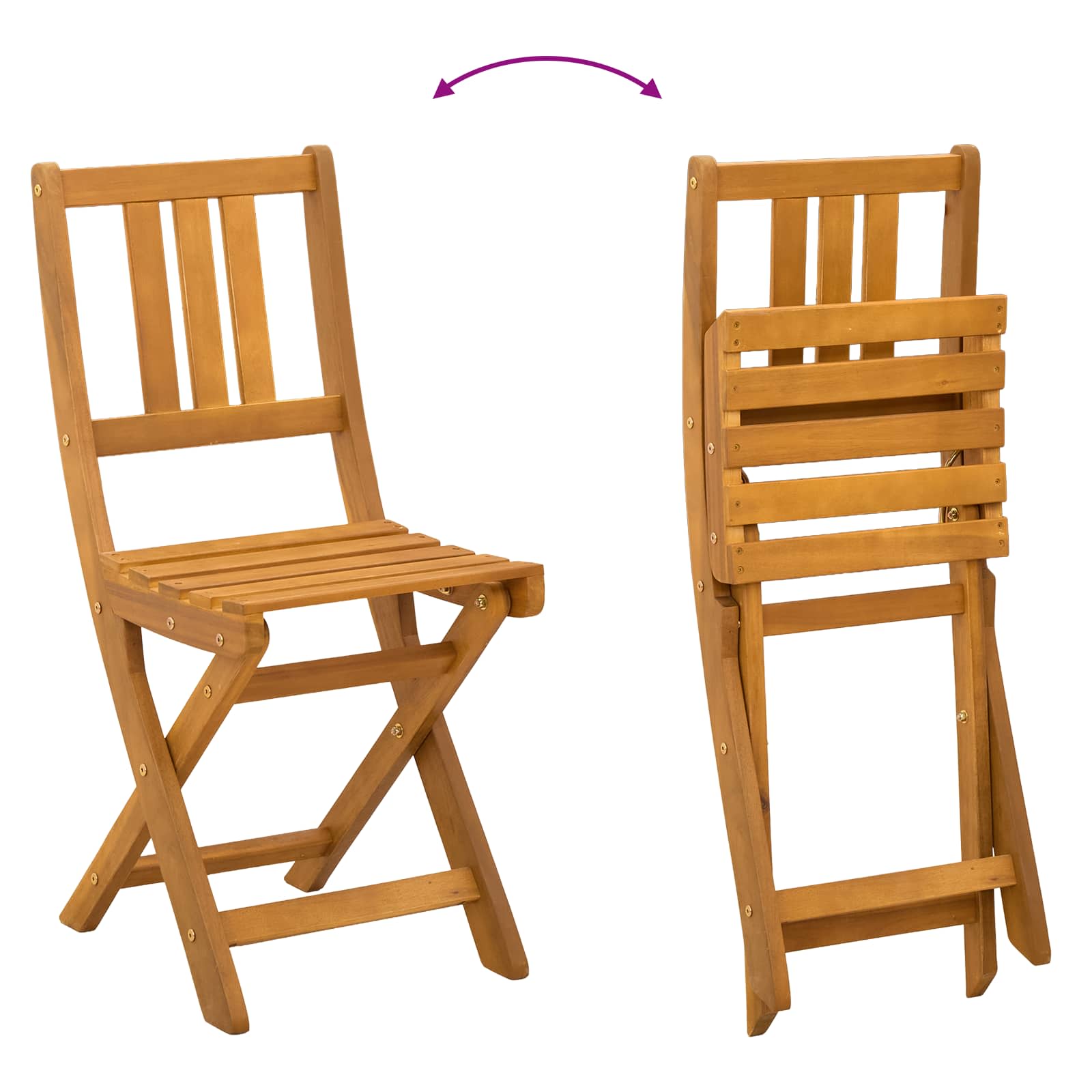 Vanjske bistro stolice 2 pcs Krem bijela 38 x 46 x 85 cm