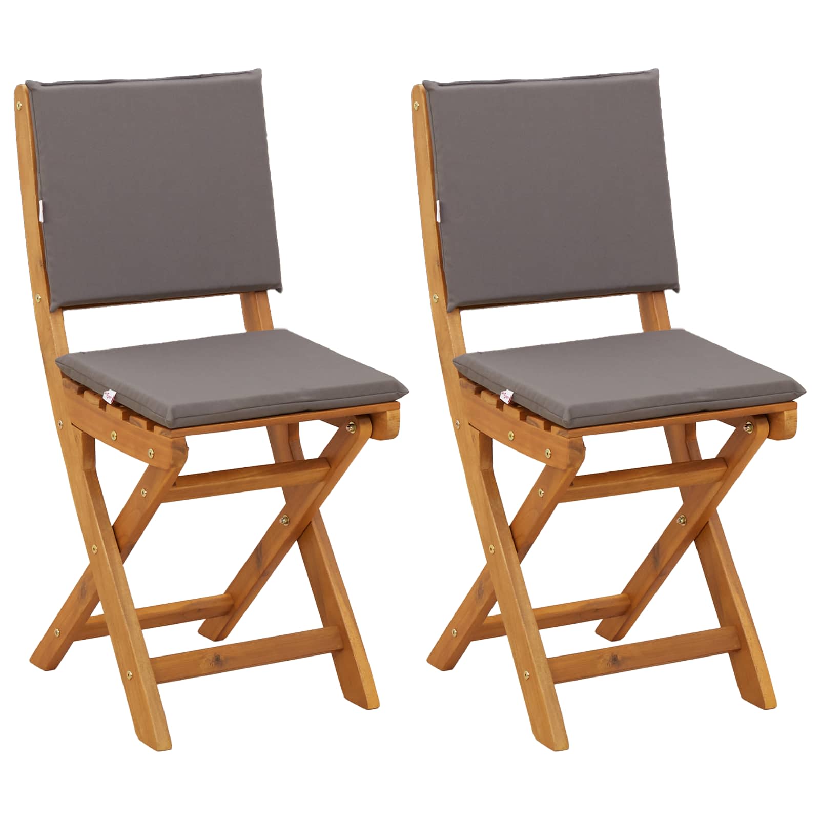 Vanjske bistro stolice 2 pcs Tamnosiva 38 x 46 x 85 cm